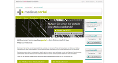 Desktop Screenshot of medicusportal.de