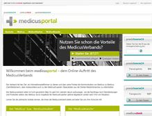 Tablet Screenshot of medicusportal.de